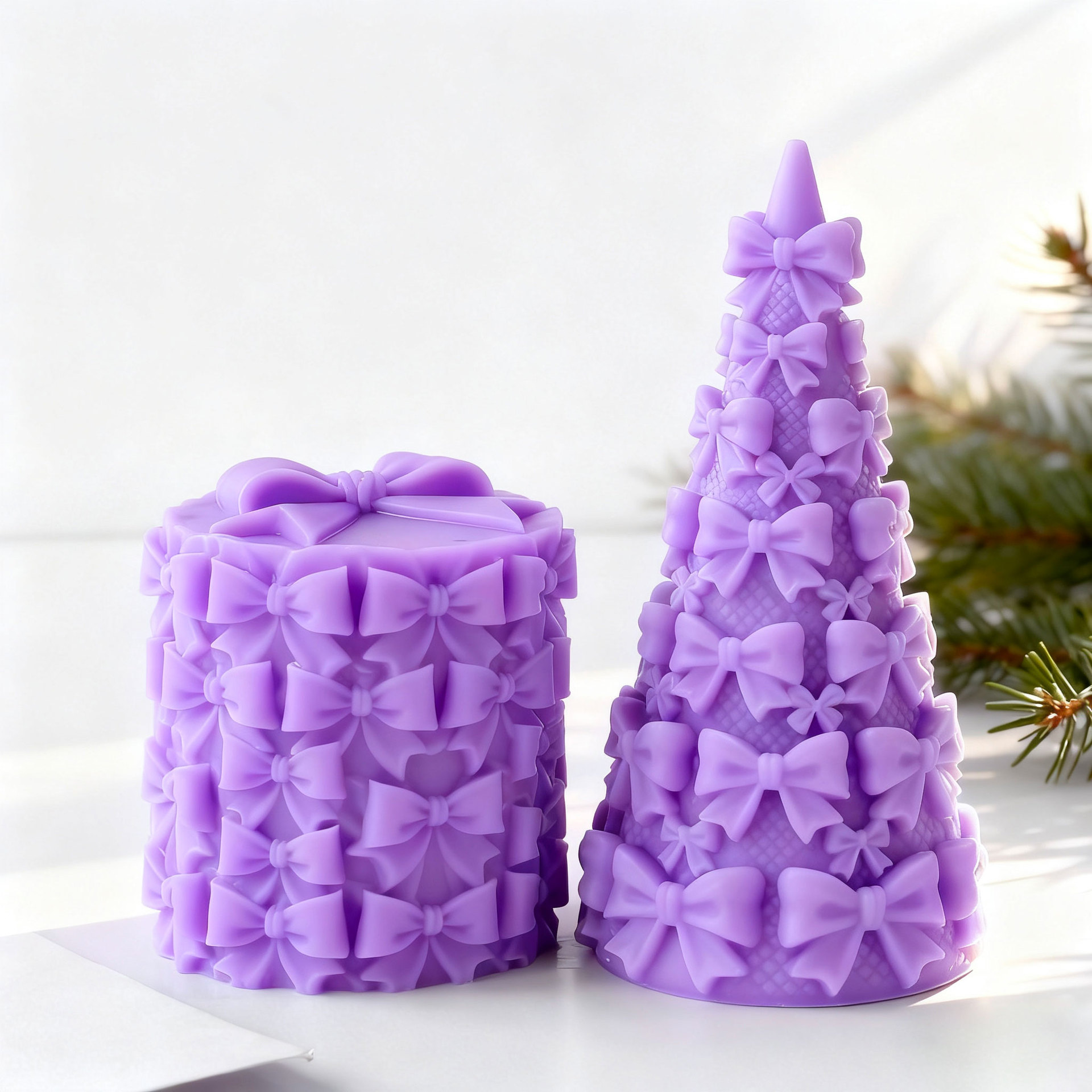 Candle Supplies Shop - 3d laço árvore de natal caixa