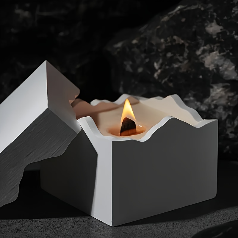 Candle Holder Supplies - Moldes de silicone com tampas, moldes