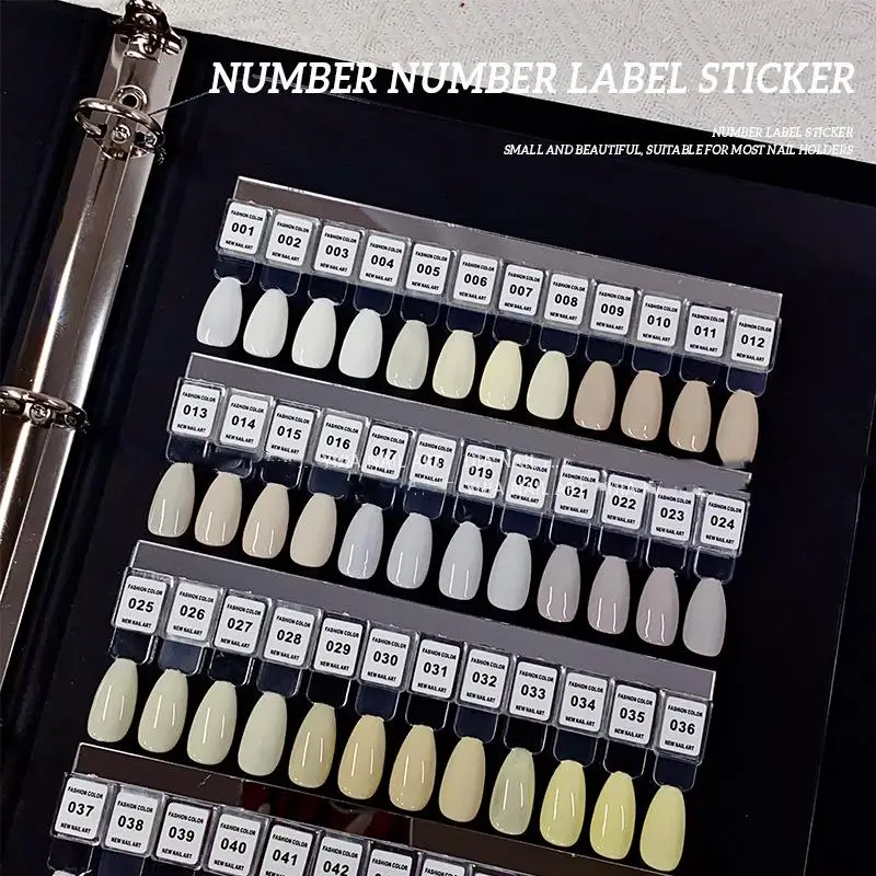 Sticker Label Template - NO.1-240 unha polonês número adesivo etiqueta