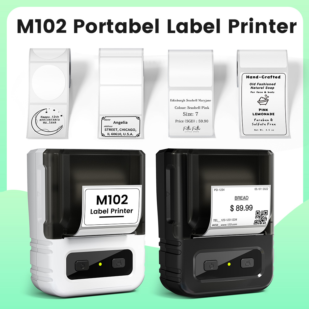 Sticker Label Template - Mini impressora de etiquetas 20-50mm envio