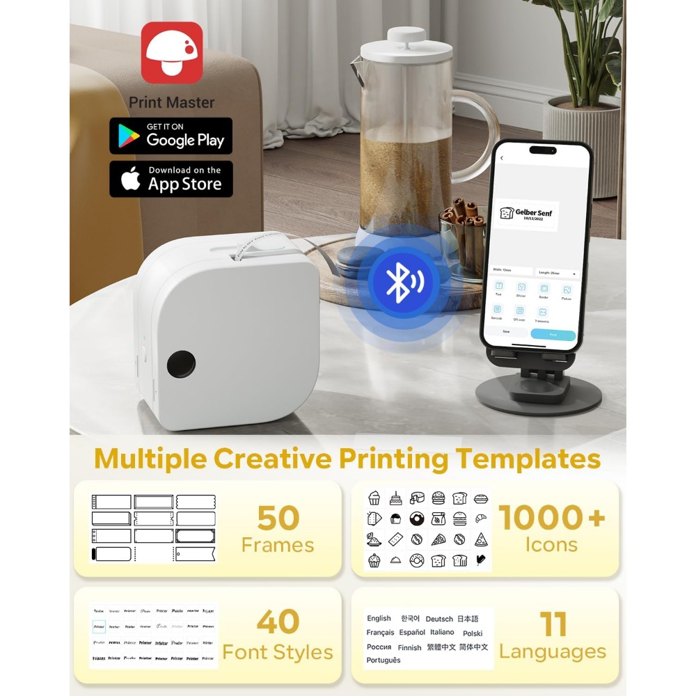 P12 mini máquina de fazer etiq - Sticker Label Template avaliação e preço
