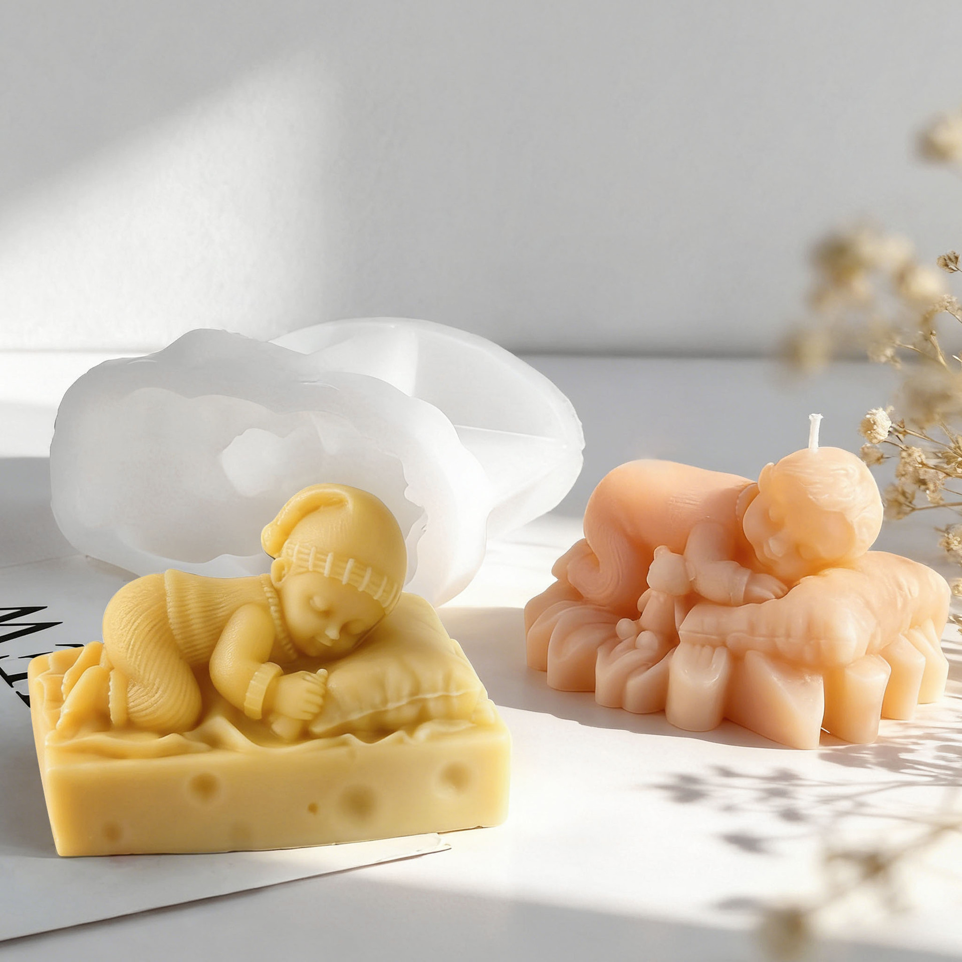 Diy dormindo bebê silicone vel - Candle Supplies Shop avaliação e preço