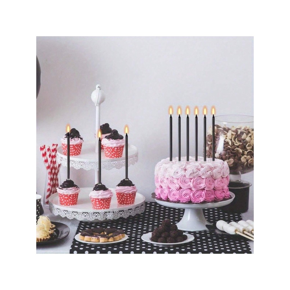24 peças vela metálica longa v - Candle Holder Supplies avaliação e preço