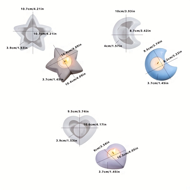 Moldes de resina para fundição - Candle Holder Supplies avaliação e preço