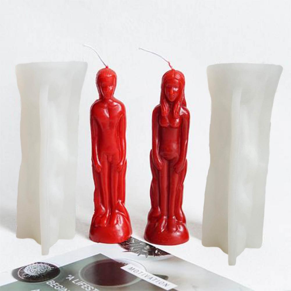 Diy molde de vela humanóide mo - Candle Supplies Shop avaliação e preço