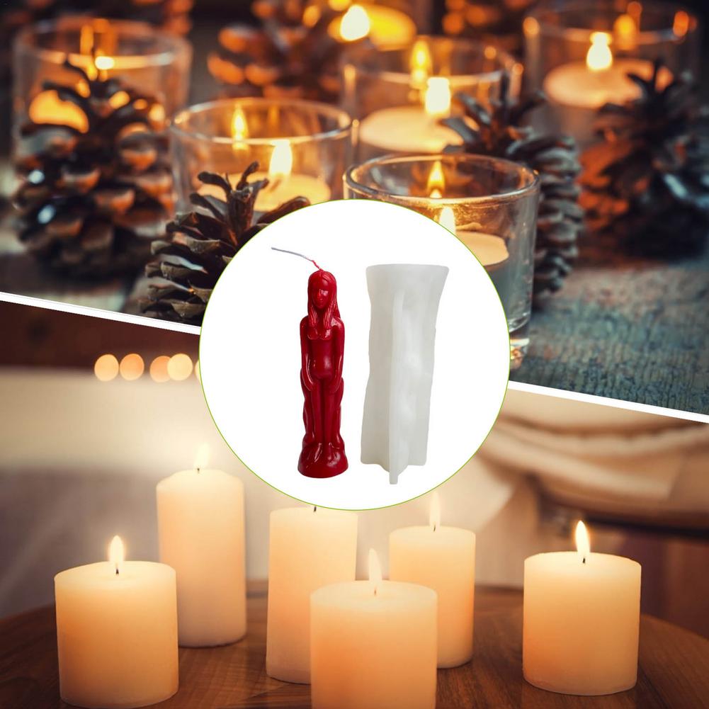 Diy molde de vela humanóide mo - Candle Supplies Shop avaliação e preço