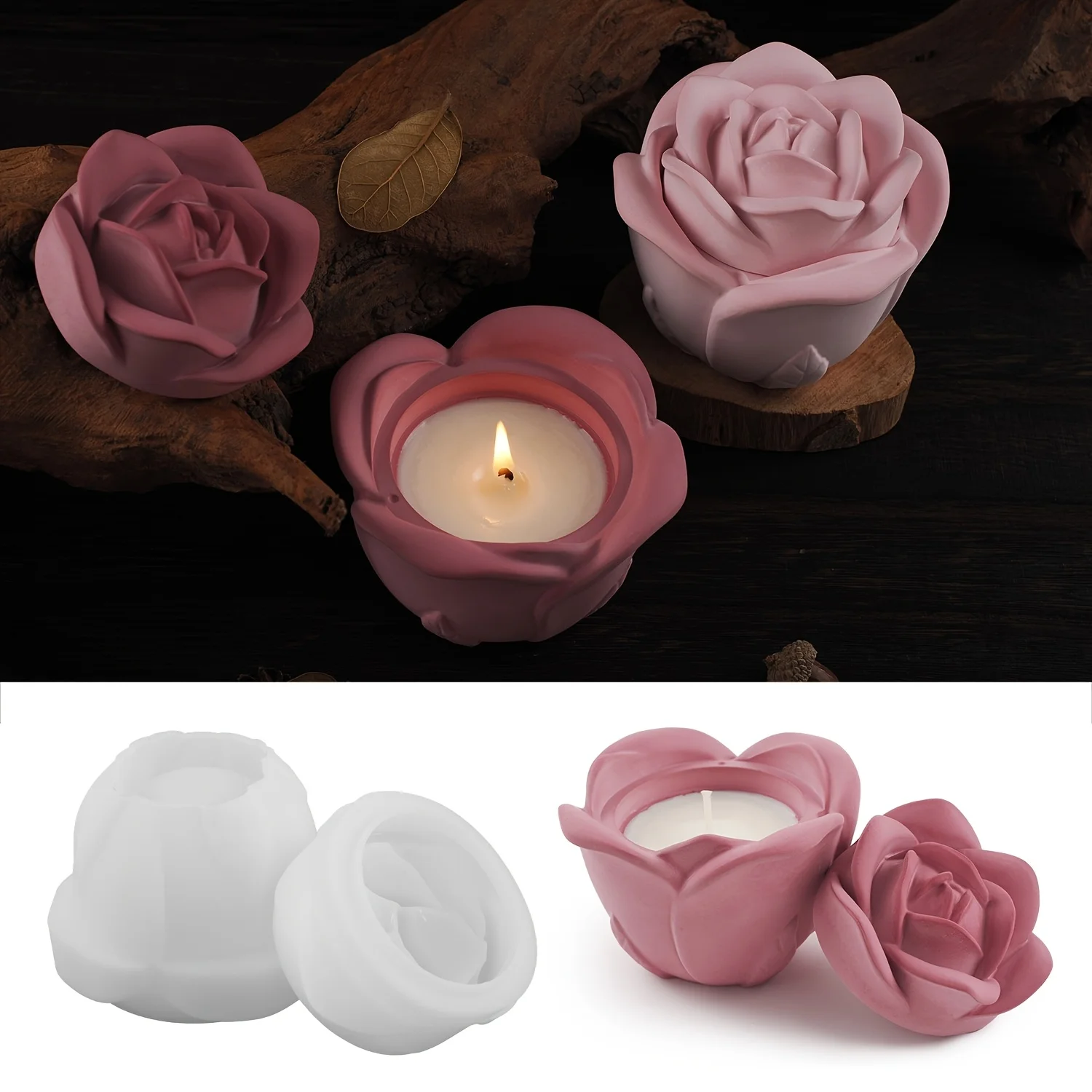 Conjunto de 2 peças de moldes  - Candle Holder Supplies avaliação e preço