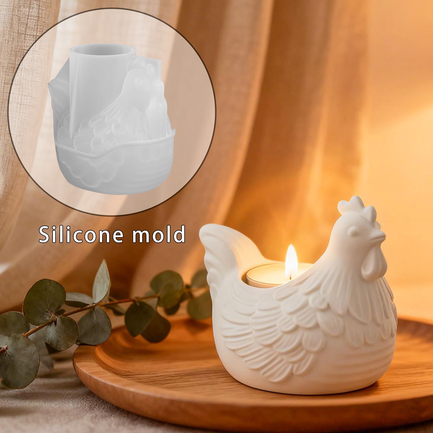 Diy 3d pequeno frango castiçal - Candle Holder Supplies avaliação e preço
