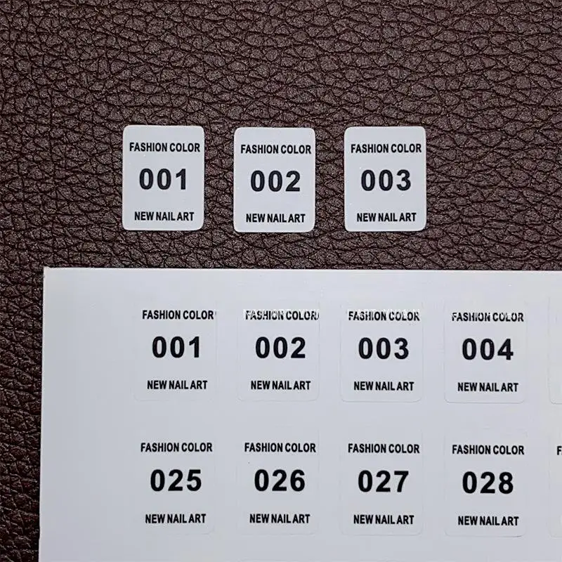 NO.1-240 unha polonês número a - Sticker Label Template avaliação e preço