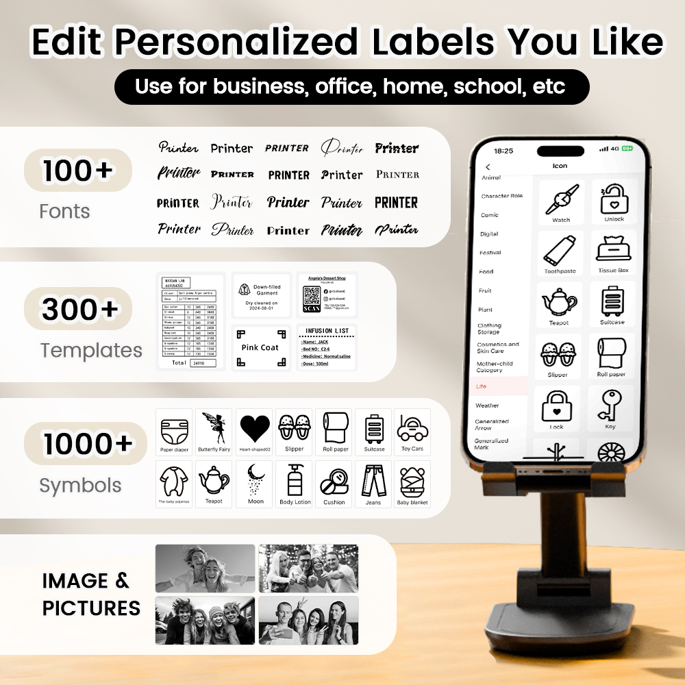 Mini impressora de etiquetas 2 - Sticker Label Template avaliação e preço