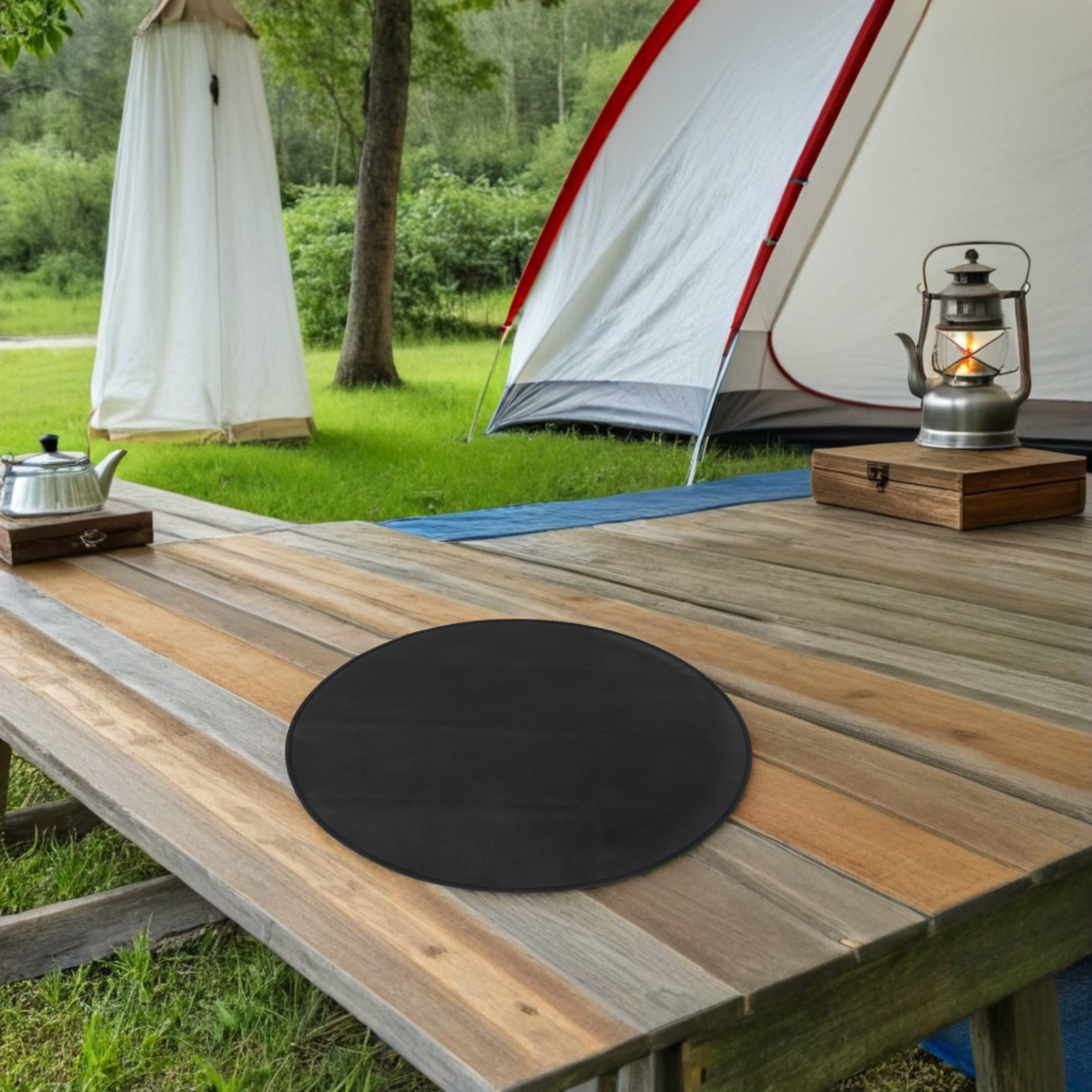 Tapete Redondo à Prova de Fogo - Heat Resistant Mat avaliação e preço