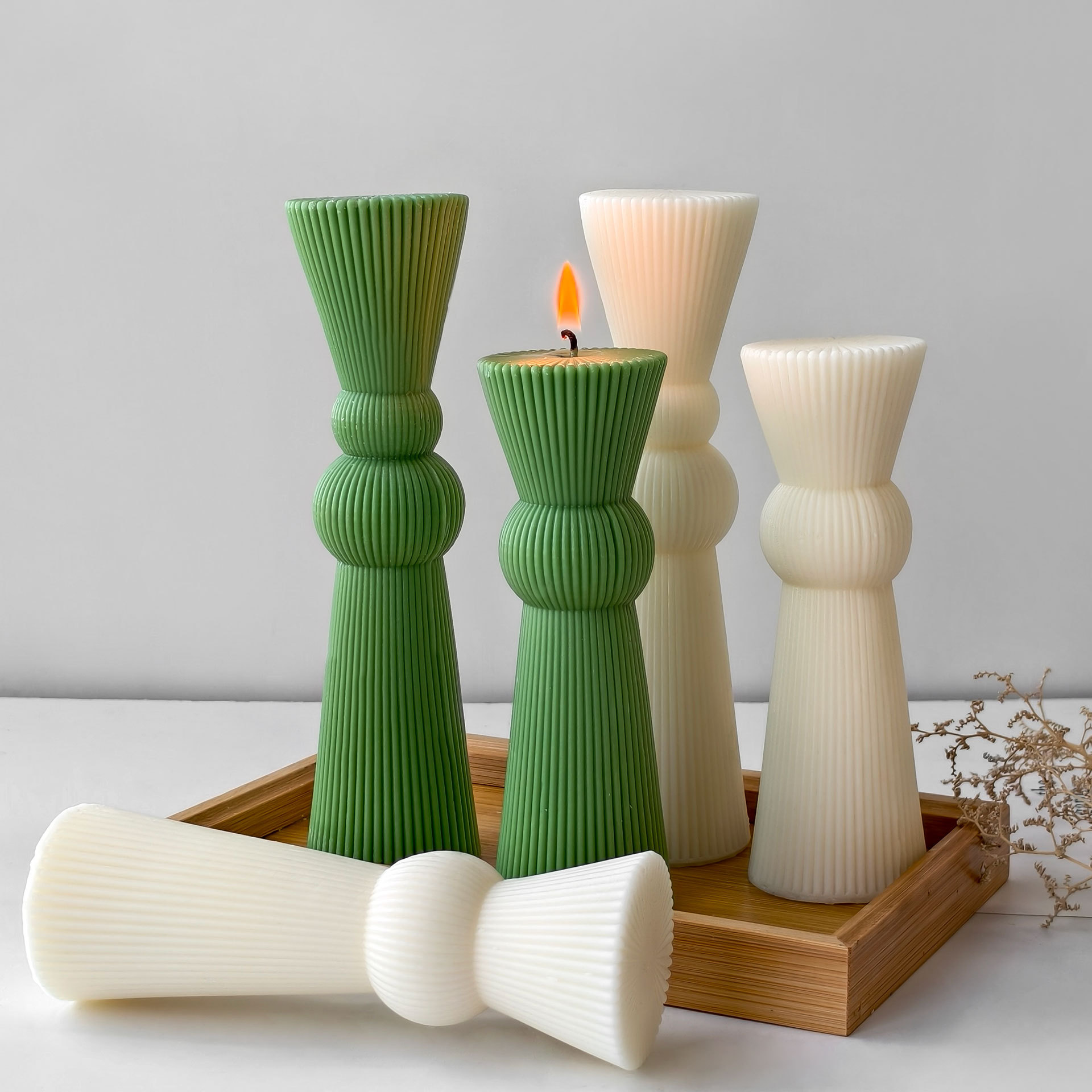 Diy haste longa listrado pilar - Candle Supplies Shop avaliação e preço